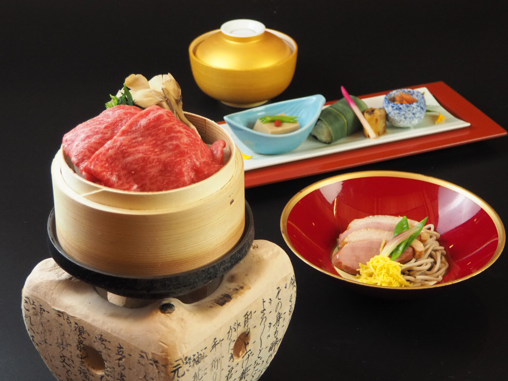 近江牛せいろ蒸し会席