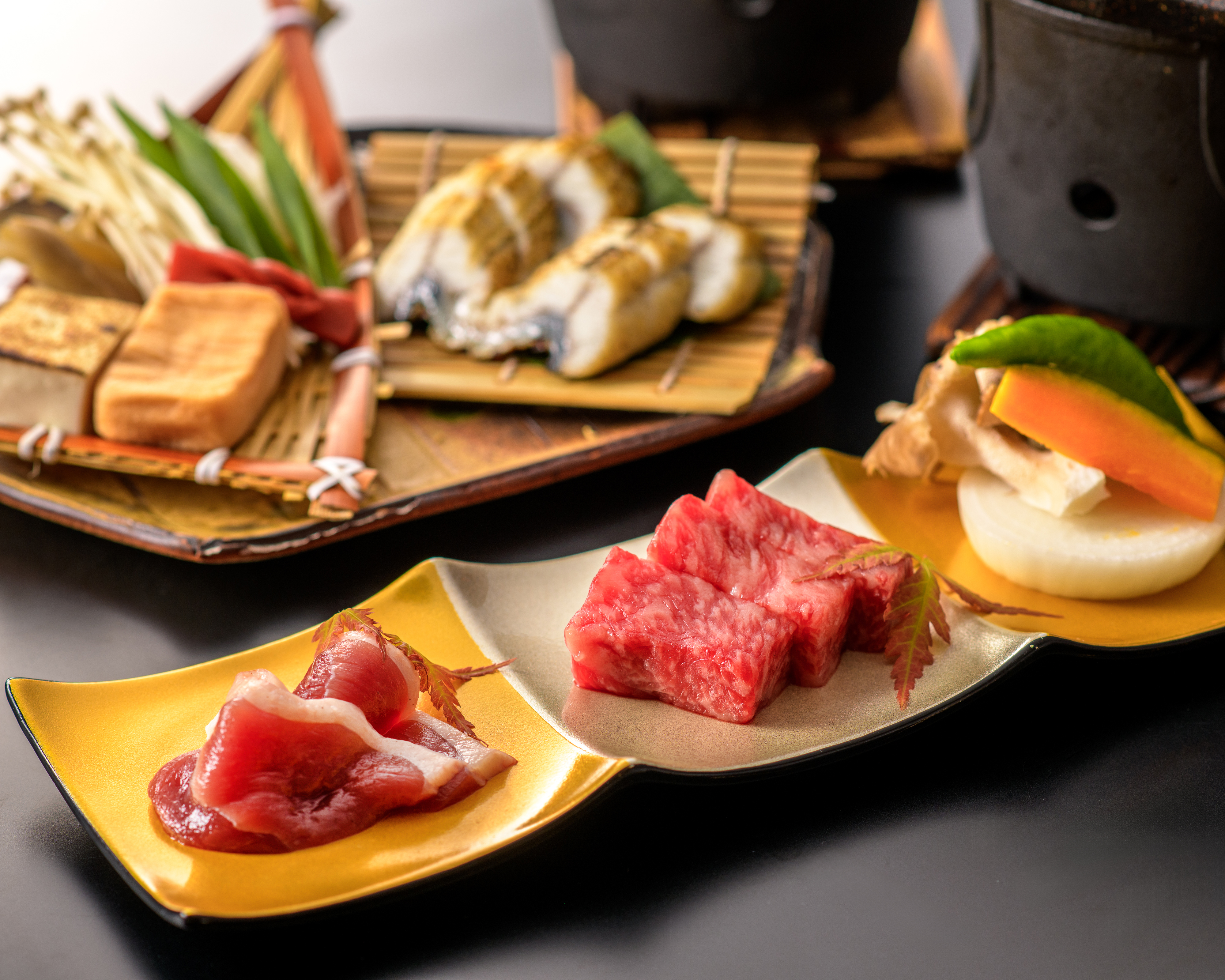 おごと温泉雄山荘の秋プラン鰻のじゅんじゅん鍋＆近江牛陶板焼き