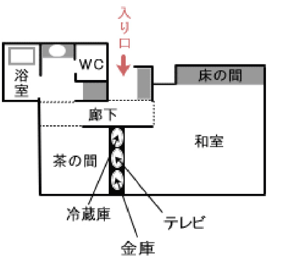 杜のしずく[一般客室]間取り