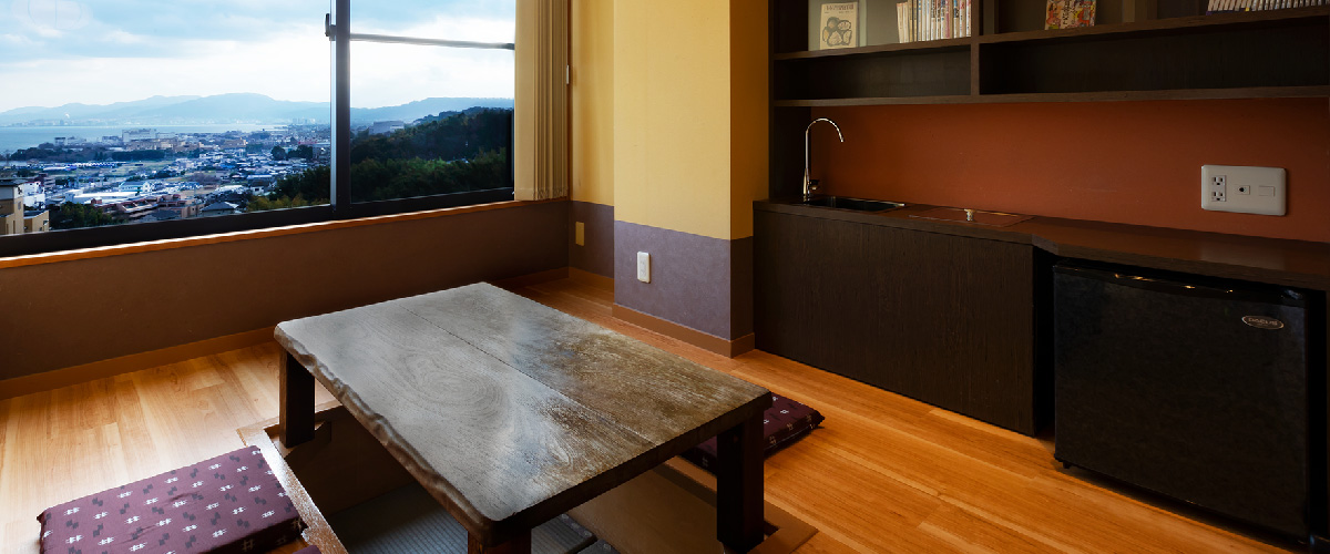 お部屋からびわ湖の眺望